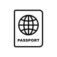 pasaporte icono vector diseño modelo sencillo y moderno