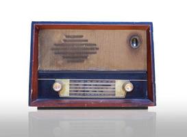 Vintage radio isolated photo