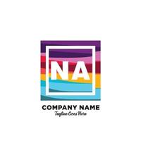 NA initial logo With Colorful template vector. vector