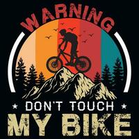 Mountain biking adventures graphics tshirt design vector