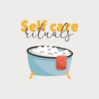 Self care rituals vector