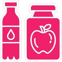 Functional Food Beverage Vector Icon Style