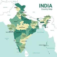 Map of India vector