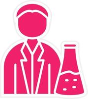 Chemist Vector Icon Style