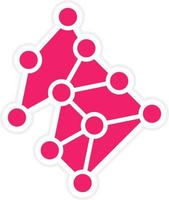 Neural Network Vector Icon Style
