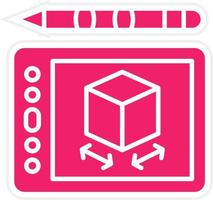 Drawing Tablet Vector Icon Style