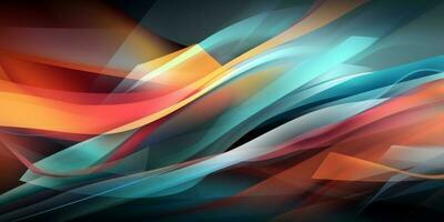 Light Colorful Modern Abstract Wave Gradient Curve Pattern Background photo