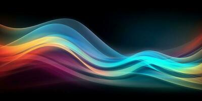 Light Colorful Modern Abstract Wave Gradient Curve Pattern Background photo