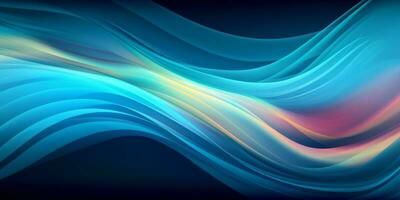 Technology Abstract Wave Light Background photo