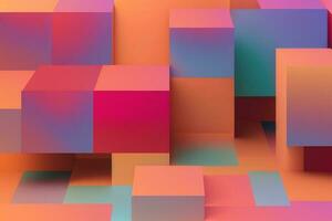 pastel brick wallpaper gradient colorful block background abstract photo