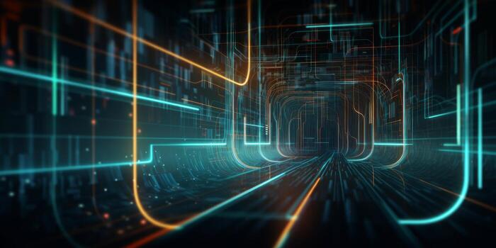 Abstract Business Technology Cyber Space Background photo