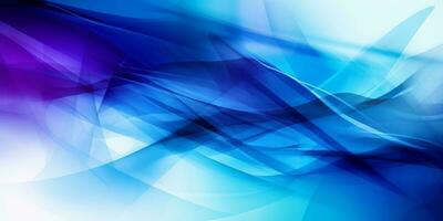 Blue Gradient Abstract Curve Pattern White Background photo