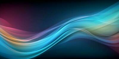 Light Colorful Modern Abstract Wave Gradient Curve Pattern Background photo