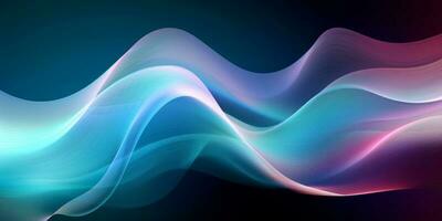 Light Colorful Modern Abstract Wave Gradient Curve Pattern Background photo