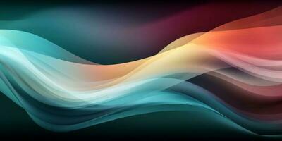 Light Colorful Modern Abstract Wave Gradient Curve Pattern Background photo