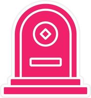 Tomb Vector Icon Style