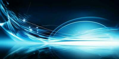 Technology Abstract Wave Light Background photo