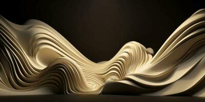 3D Colorful Gradient Abstract Curve Pattern Background photo