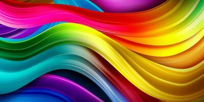 Colorful Wave Abstract  Background photo