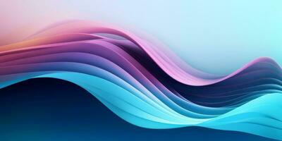 Light Colorful Modern Abstract Wave Gradient Curve Pattern Background photo