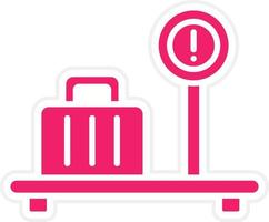 Excess Baggage Vector Icon Style