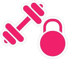 Gym Equipment Vector Icon Style