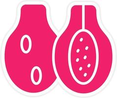 Papaya Vector Icon Style