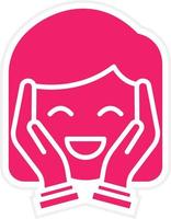 Face Massage Vector Icon Style