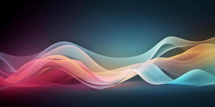 Colorful Wave Abstract  Background photo
