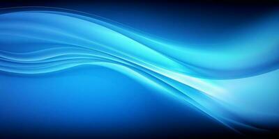 Blue Gradient Abstract Curve Pattern White Background photo