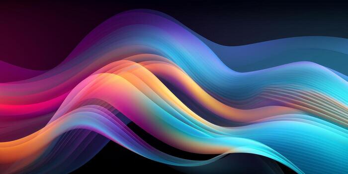 Technology Abstract Wave Light Background photo