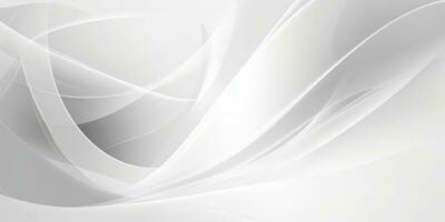 White Gradient Abstract Curve Pattern photo