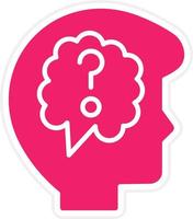 Thinking Vector Icon Style