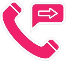 Call Forwarding Vector Icon Style