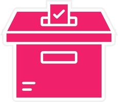 Ballot Box Vector Icon Style