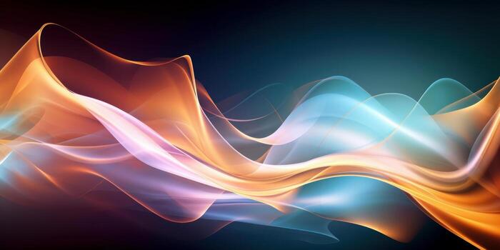 Light Colorful Modern Abstract Wave Gradient Curve Pattern Background photo