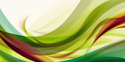 Green Gradient Abstract Curve Pattern Background photo