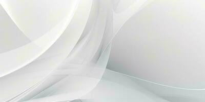 White Gradient Abstract Curve Pattern photo