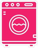 Washing Machine Vector Icon Style