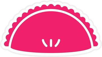 Empanada Vector Icon Style