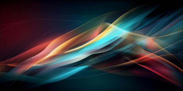 Light Colorful Modern Abstract Wave Gradient Curve Pattern Background photo