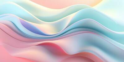 Pastel Color Gradient Abstract Curve Pattern Background photo