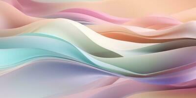 Pastel Color Gradient Abstract Curve Pattern Background photo