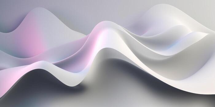White Gradient Abstract Curve Pattern photo
