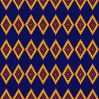 blue yellow geometric ethnic pattern illustration design photo