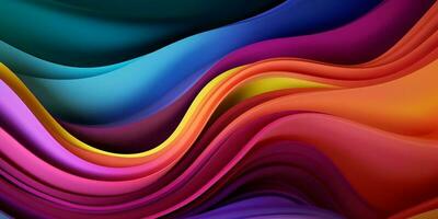 Colorful Wave Abstract  Background photo