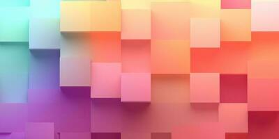 pastel brick wallpaper gradient colorful block background abstract photo