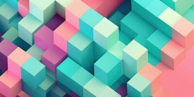 pastel brick wallpaper gradient colorful block background abstract photo