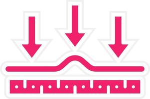 Fabric Wrinkles Vector Icon Style