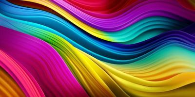 Colorful Wave Abstract  Background photo